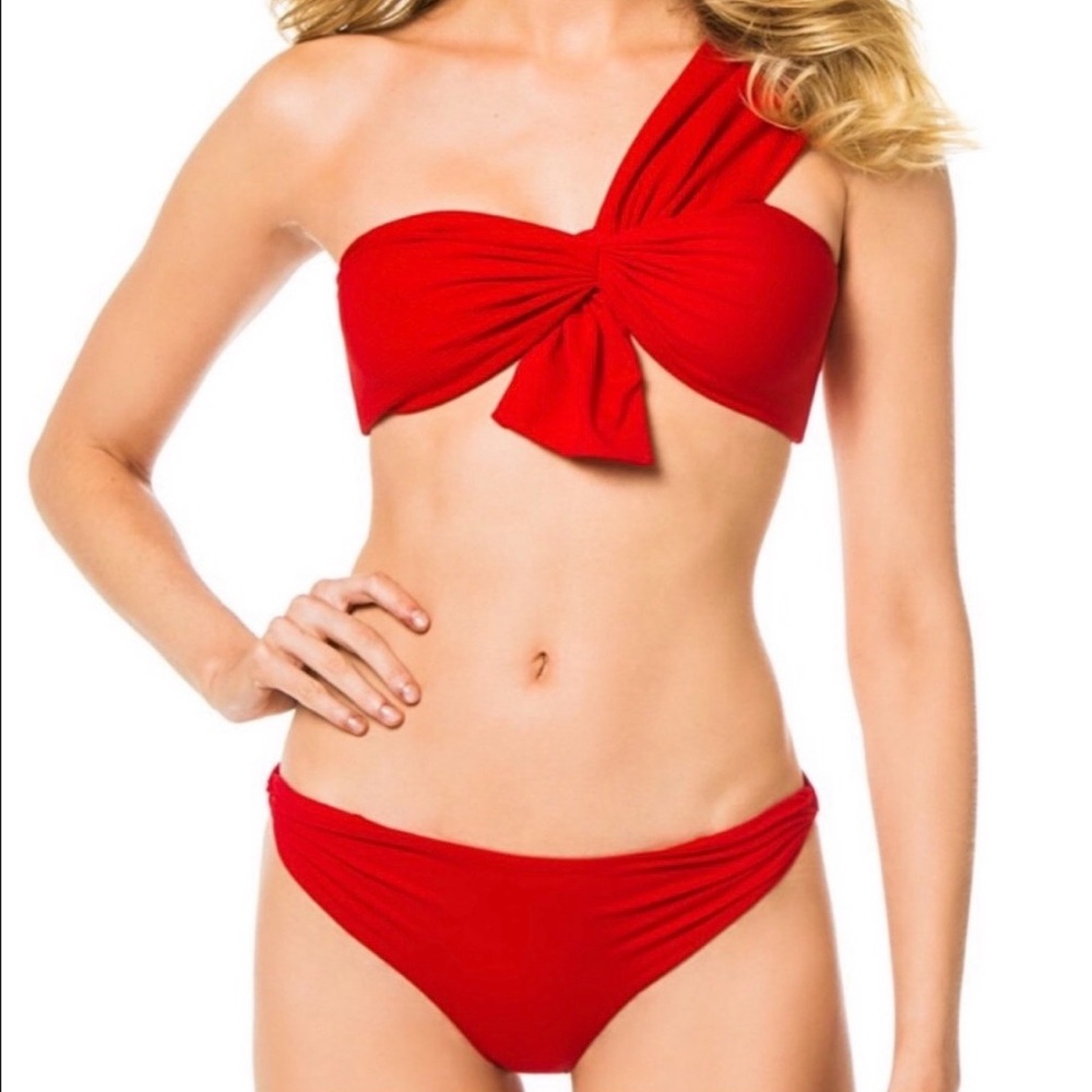 Stunning Marysia Venice Bow Bikini in Red Medium